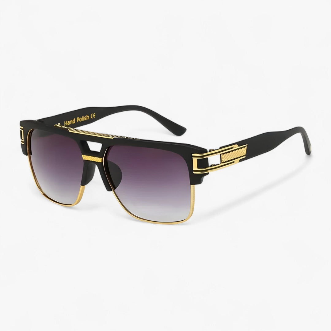 Trendy square frame mirrored sunglasses, perfect unisex eyewear for fashion and sun protection.