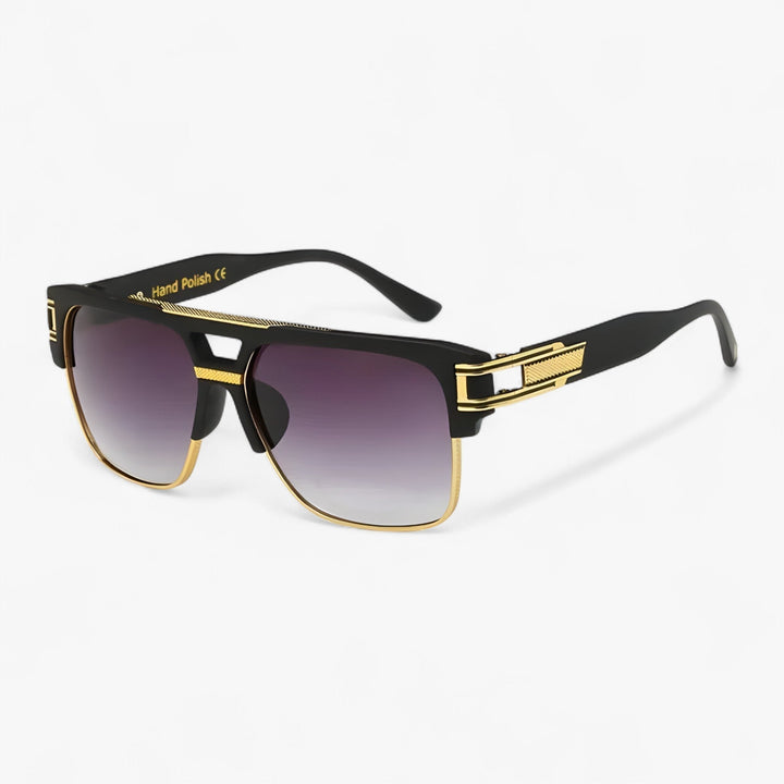 Trendy square frame mirrored sunglasses, perfect unisex eyewear for fashion and sun protection.