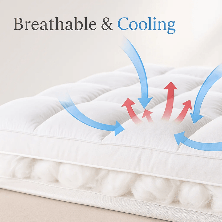 CloudLift™ Cooling Mattress Topper for Comfort - Lexians