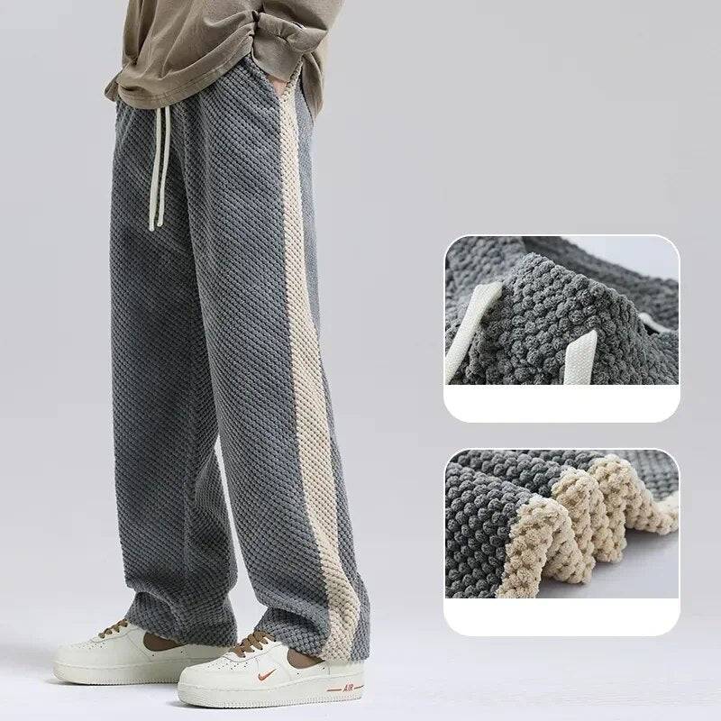 Cloudwear Men's Ultra-Soft Corduroy Sweatpants in a relaxed, comfortable fit with drawstring waist