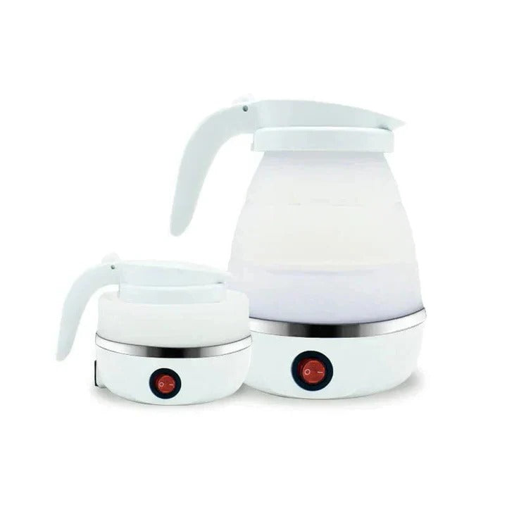 Compact TavvitaImp011 travel kettle providing hot water in a dorm room, essential for students & small spaces.