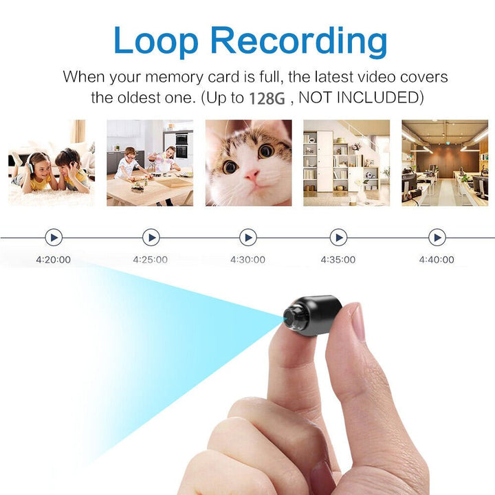 Compact Night Vision WiFi Camera for Home Surveillance - Lexians
