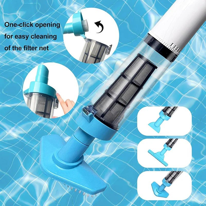 Cordless Rechargeable Pool Vacuum Cleaner with 3 - in - 1 Functionality - Lexians