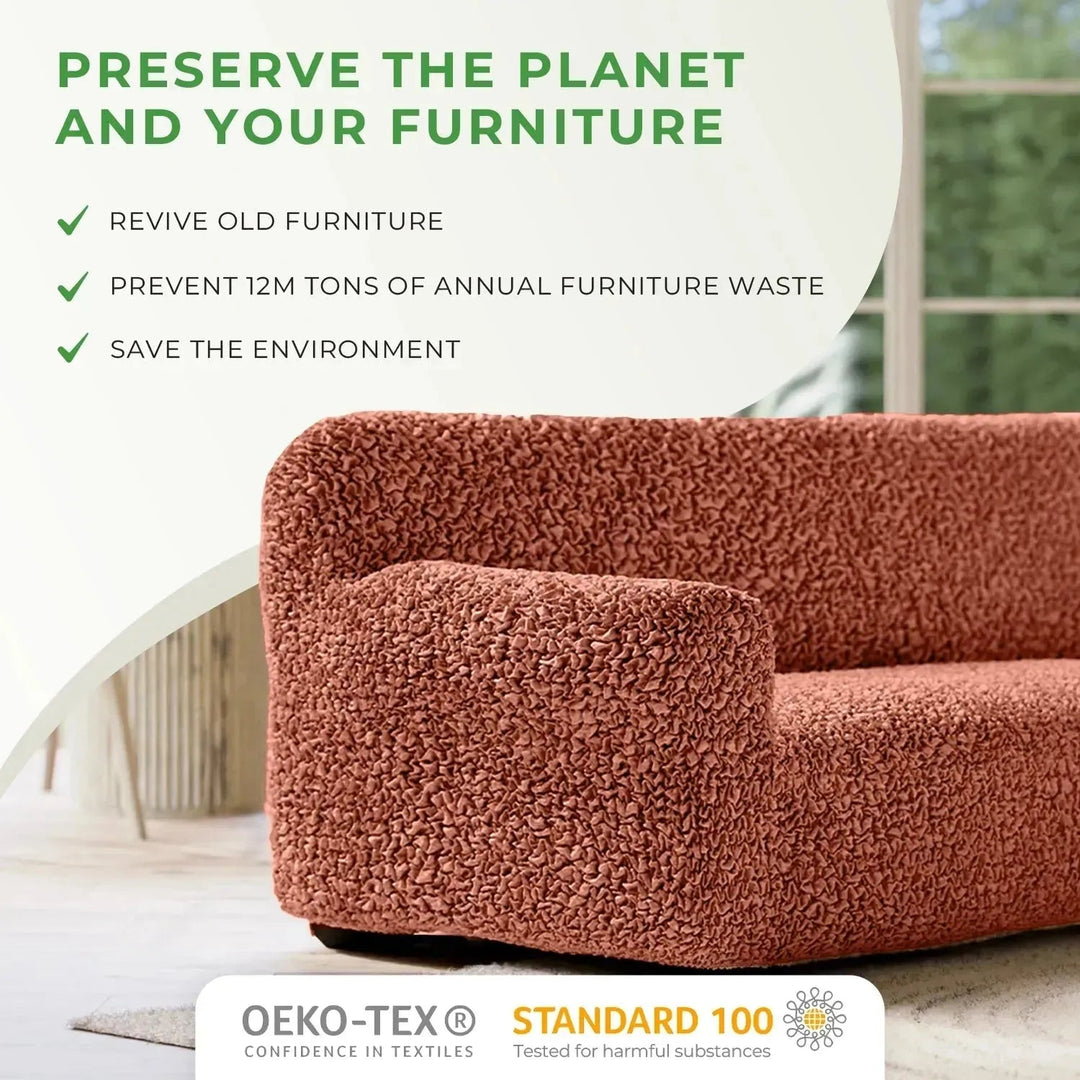 Cotton Loveseat 2 - Seater Slipcover - Kid & Pet Friendly - Lexians
