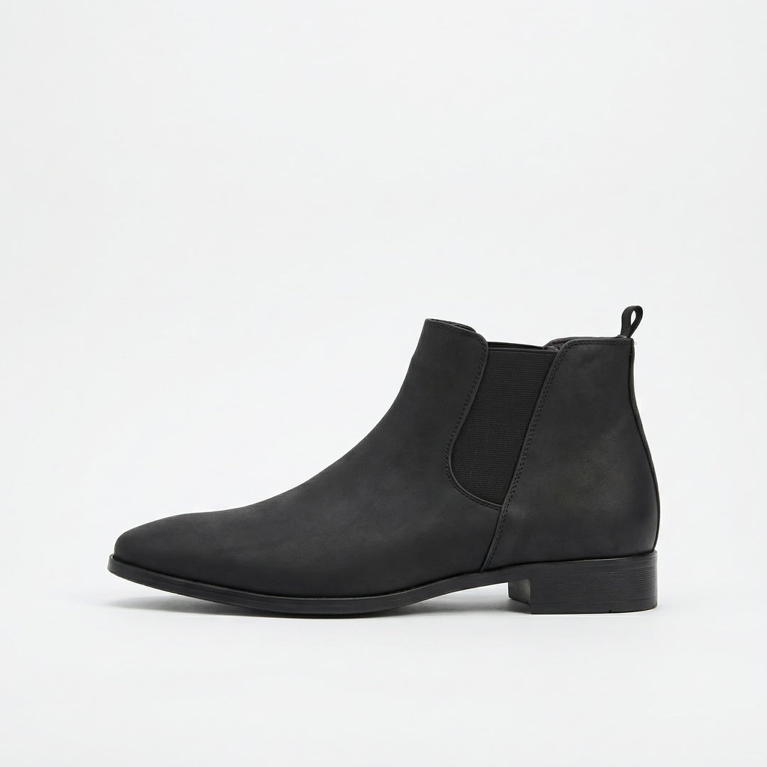 Comfortable brown Chelsea boots for men. Perfect versatile slip-on footwear for casual & dressy outfits.