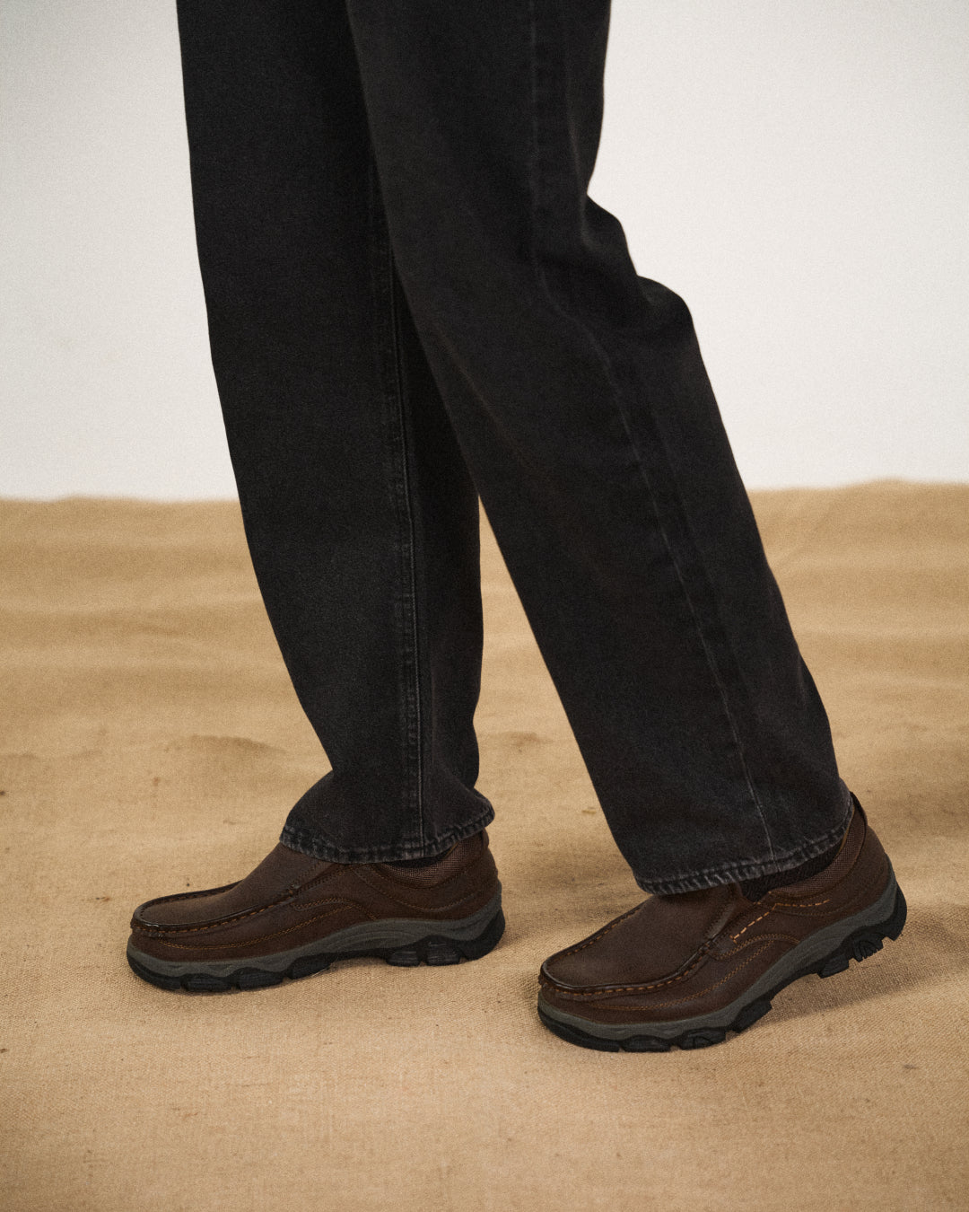 Pair of Dakota men's durable leather loafers, perfect casual footwear for men