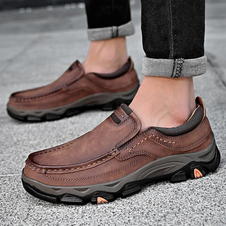Top view of Dakota men's casual leather shoes, classic and versatile design