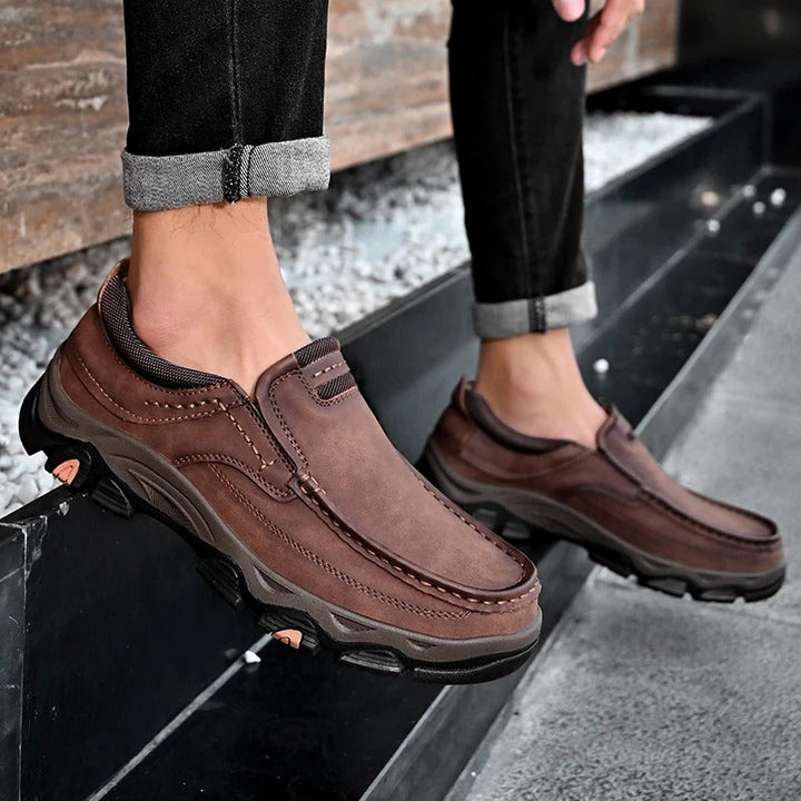 Dakota men's loafers in a lifestyle setting, emphasizing their casual appeal