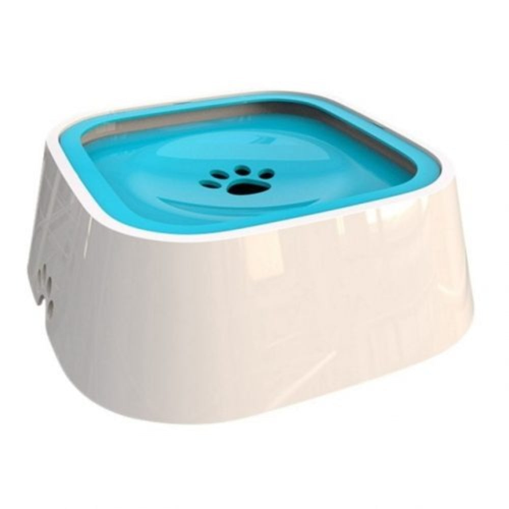 Durable no-spill dog water bowl, perfect for pets to drink cleanly without messes. Essential pet supplies.