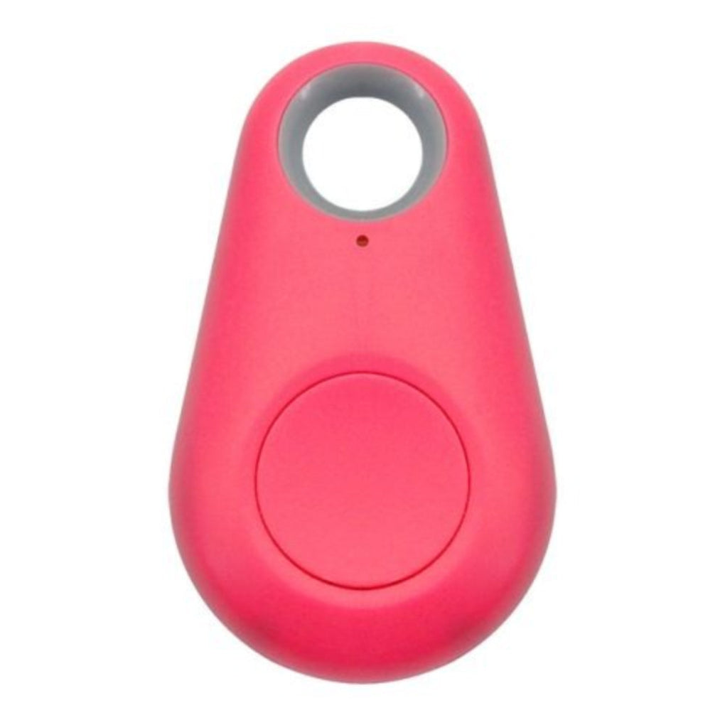 Close-up of a sleek, waterproof pet GPS tracker & activity monitor tag, attached to a pet's collar.