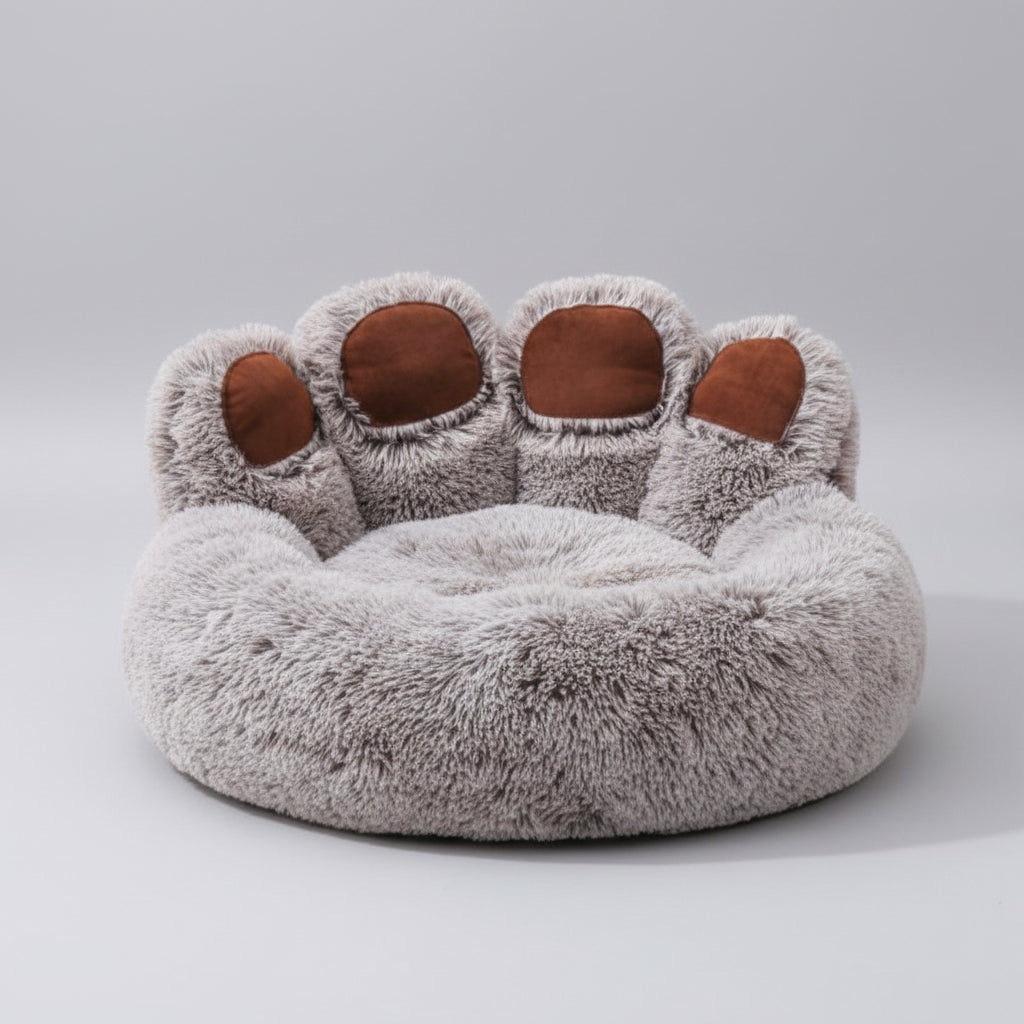 Soft, plush calming pet sofa bed with removable, washable cover for ultimate dog comfort and easy cleaning.