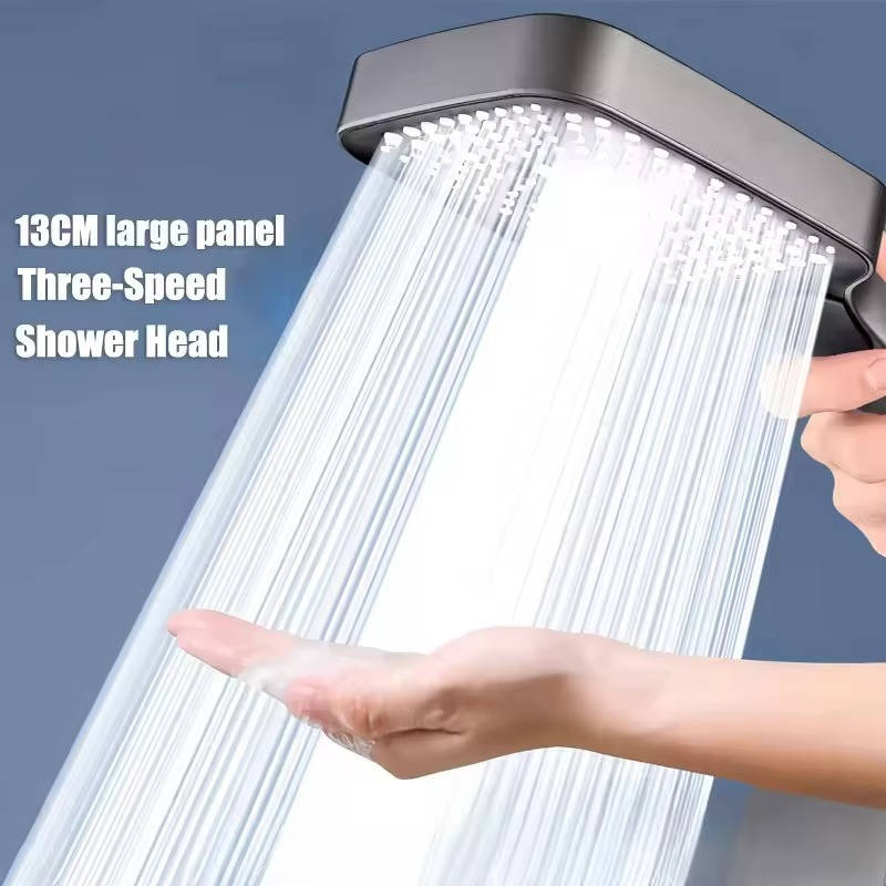 High pressure filtered shower head with 3 rejuvenating spray modes for a personalized spa shower experience.