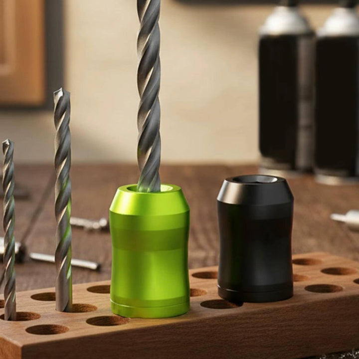 Magnetic hex bit holder 2-pack for drills. Adjustable dual grip ensures secure screw holding for any handyman.
