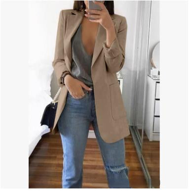 Stylish women's tailored blazer, featuring a classic cut for a polished & sophisticated look.