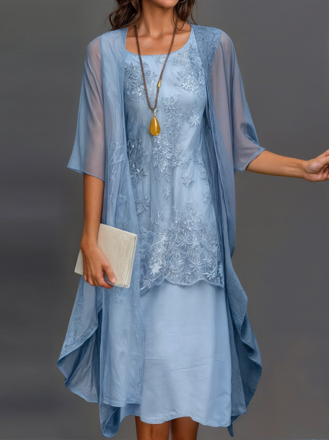 Chic floral A-line dress, women's short sleeves, knee-length, perfect for summer garden parties.