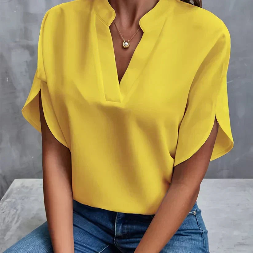 Elegant women's top, lightweight and stylish. Versatile long sleeve blouse for office, casual, or summer fashion.