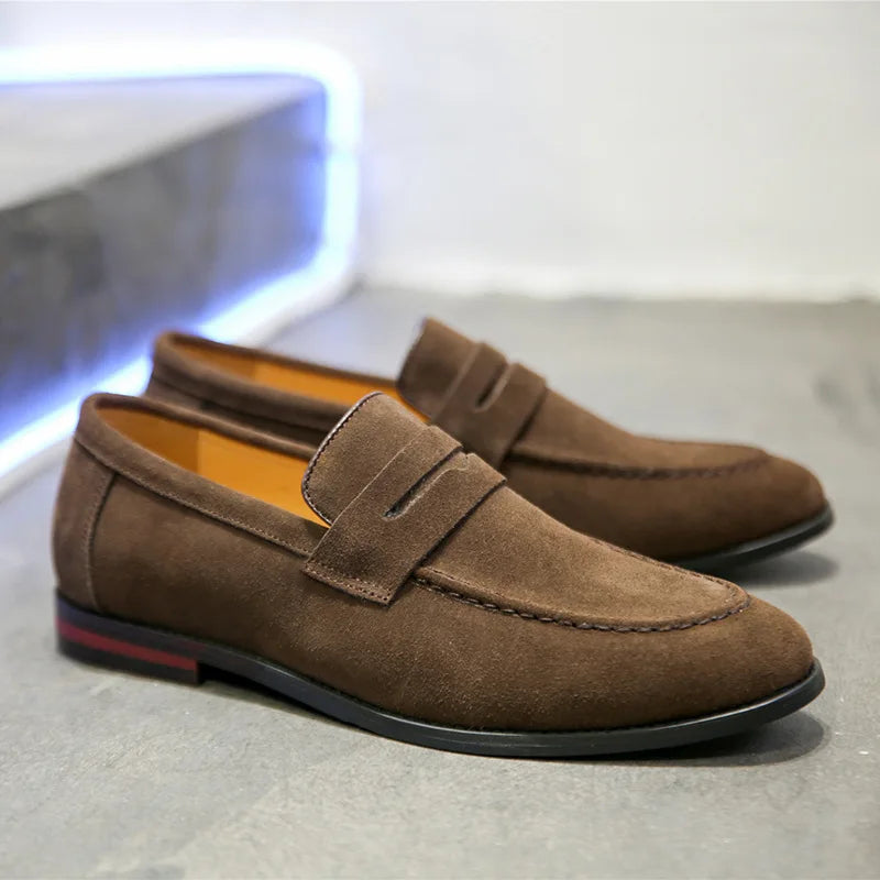 Stylish women's beige loafers, a versatile and comfortable footwear choice