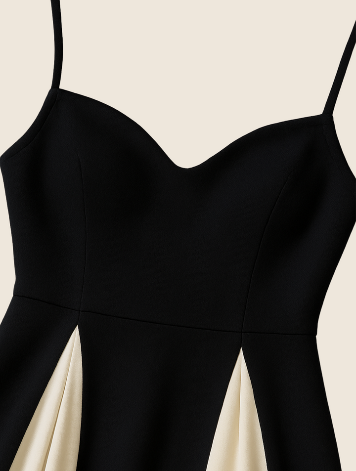 Women's formal black maxi dress featuring elegant design, suitable for wedding guest attire