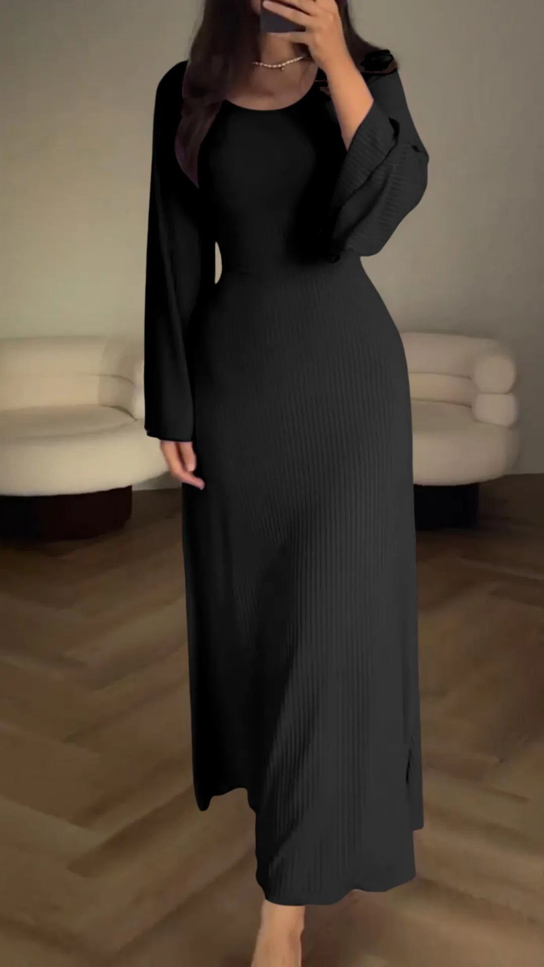 Elegant women's bodycon maxi dress with stylish corset lacing, perfect for evening wear & parties.