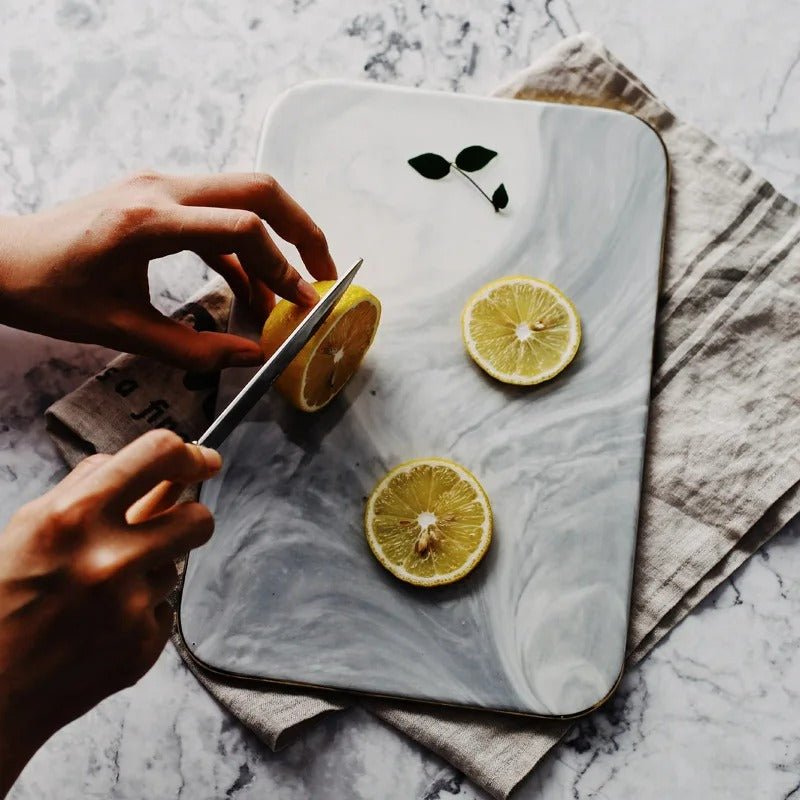 Elegant Marble Cutting Board for Kitchen - Lexians