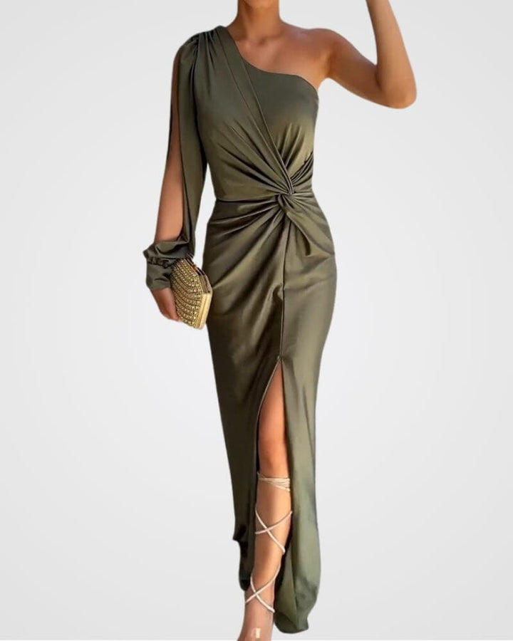 Sophisticated women's bodycon maxi dress, an elegant choice for cocktail events, parties, and evening wear.