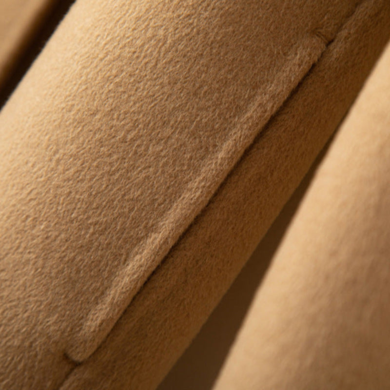 Versatile women's long wrap coat made from a luxurious wool blend, a must-have for fall & winter