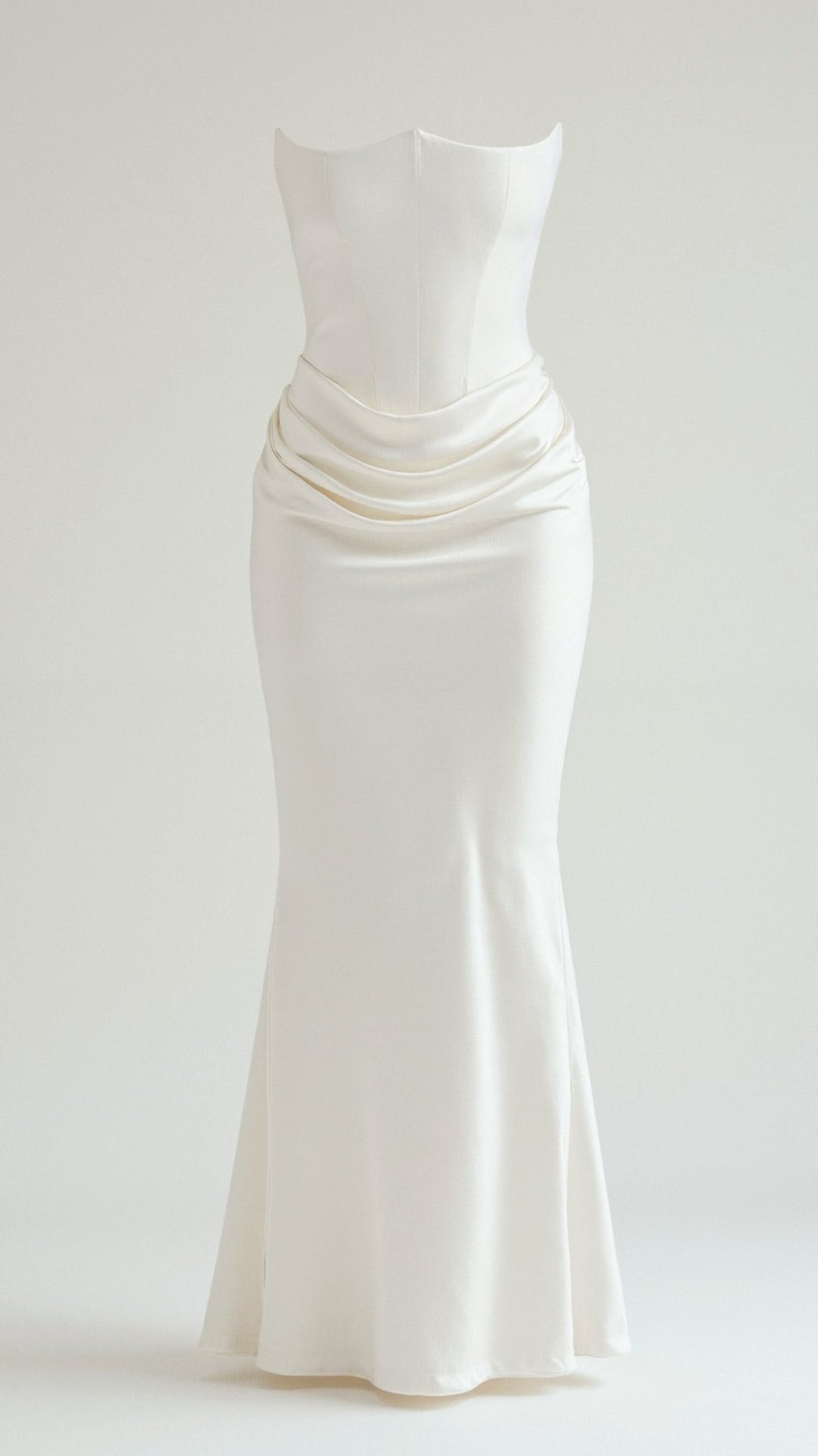 Off-shoulder column maxi dress, a modern and elegant twist on wedding guest attire