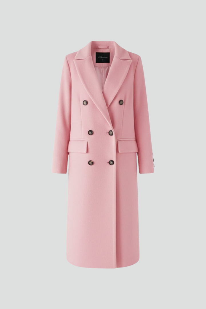 Elegant women's lapel coat, perfect for fall & winter style and comfort.
