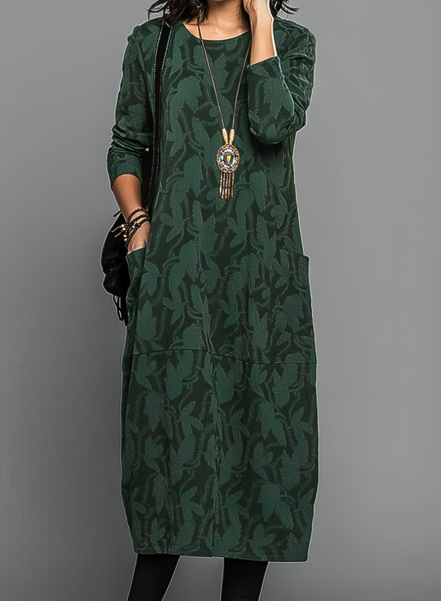 Elegant women's midi dress, perfect for wedding guests. Flattering fit, formal occasion wear, party ready.