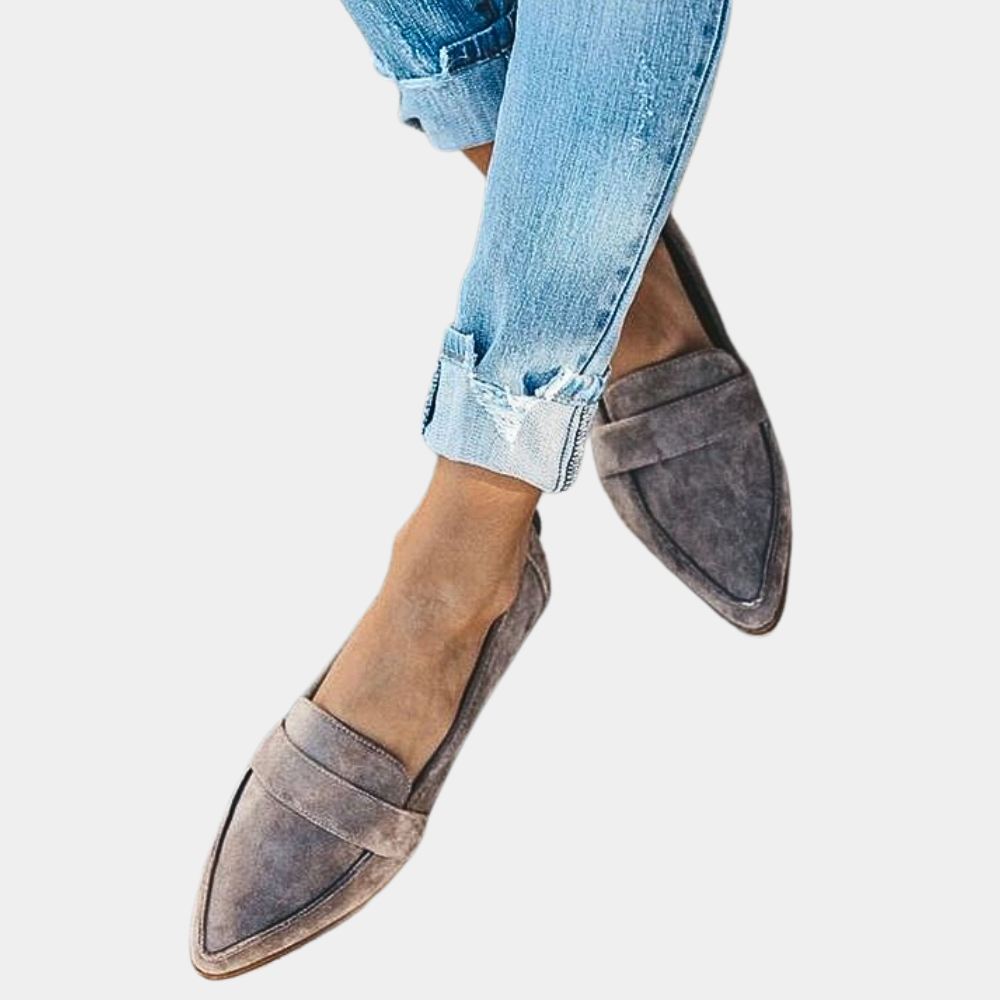 Elegant women's pointed-toe slip-on loafers for effortless everyday style and comfort.