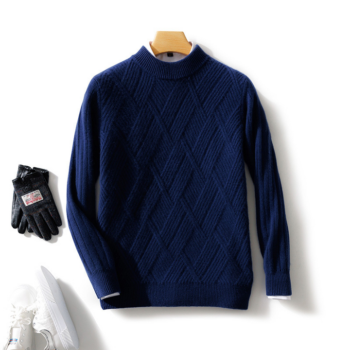 Premium pure cashmere knit sweater for women, a cozy and fashionable luxury top.