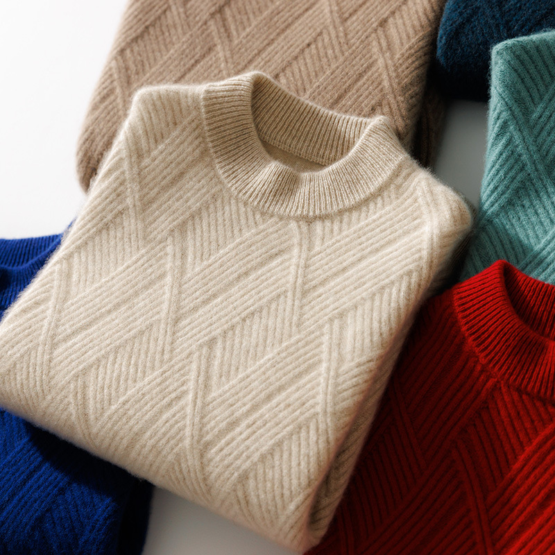 High-quality women's pure cashmere knit sweater, offering ultimate comfort and style.