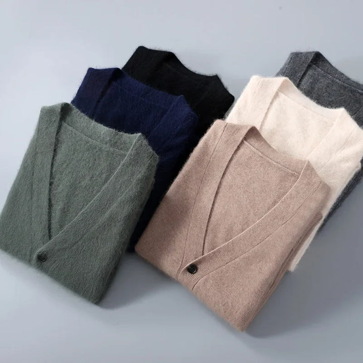 Breathable women's cashmere V-neck sweater, a comfortable and chic option for cooler weather.