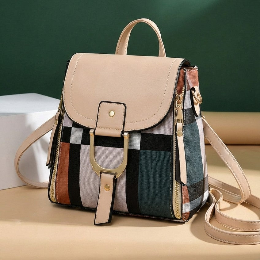 Beige women's crossbody bag, ideal for both casual and formal occasions as a shoulder bag