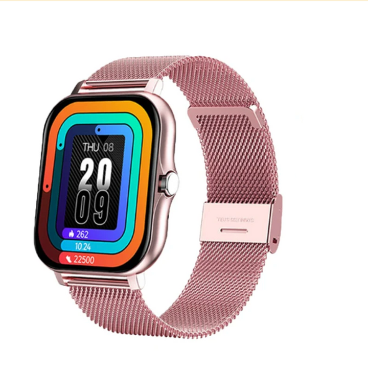 Stylish smartwatch for women, offering calls, notifications, & music control for seamless digital connectivity.