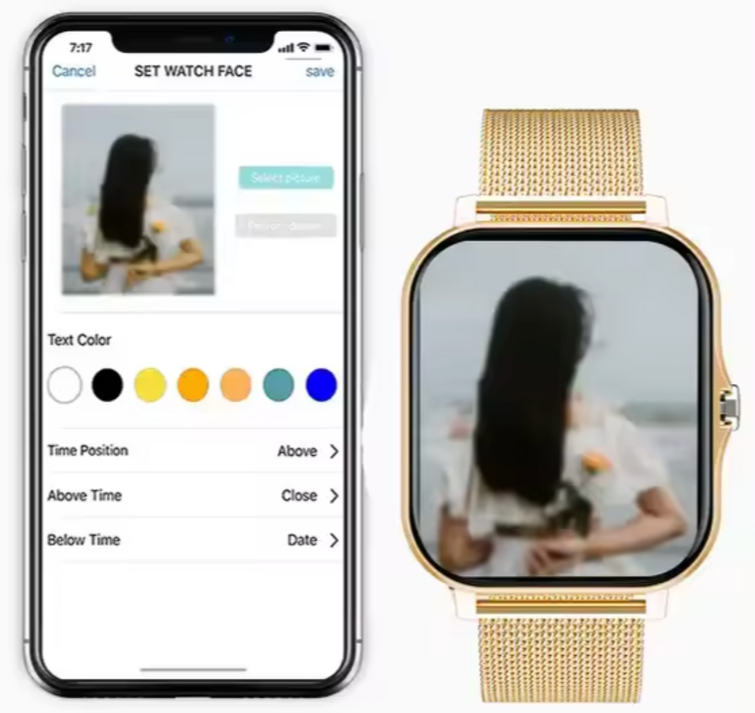 Women's elegant smartwatch: health tracker, fitness monitor, & connectivity gadget in one sleek device for daily use.