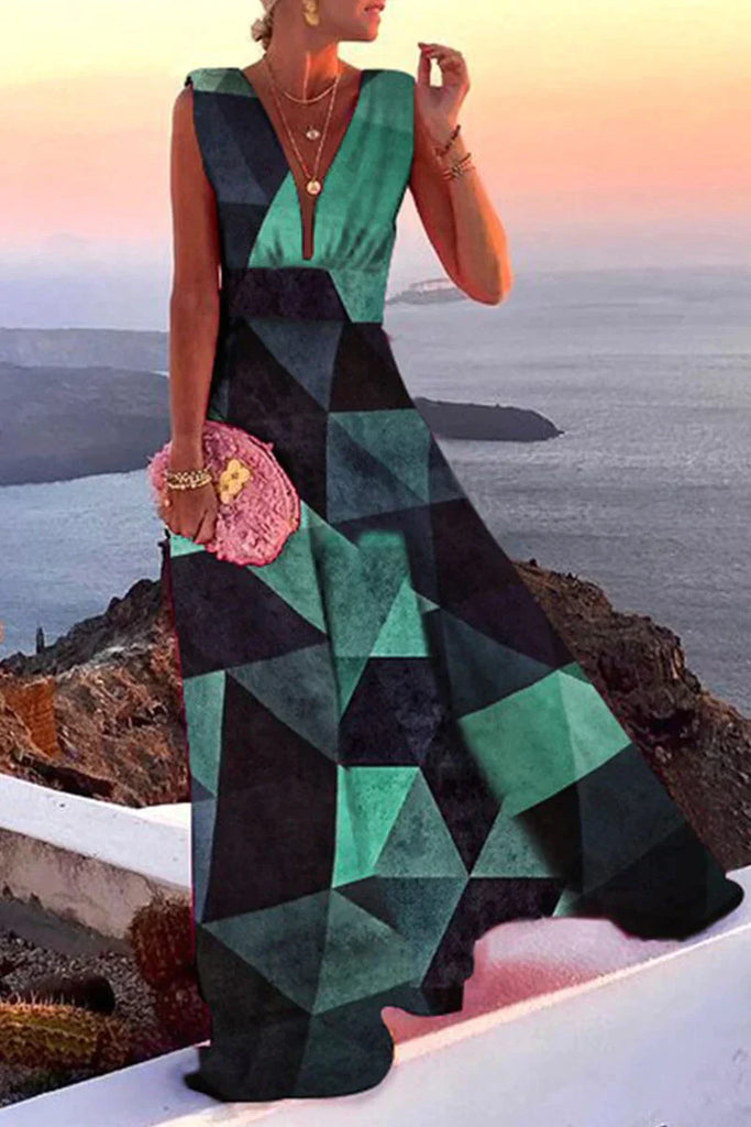 Stylish breezy midi dress for women, perfect for summer vacations & beach wear. Elegant design, flattering fit.