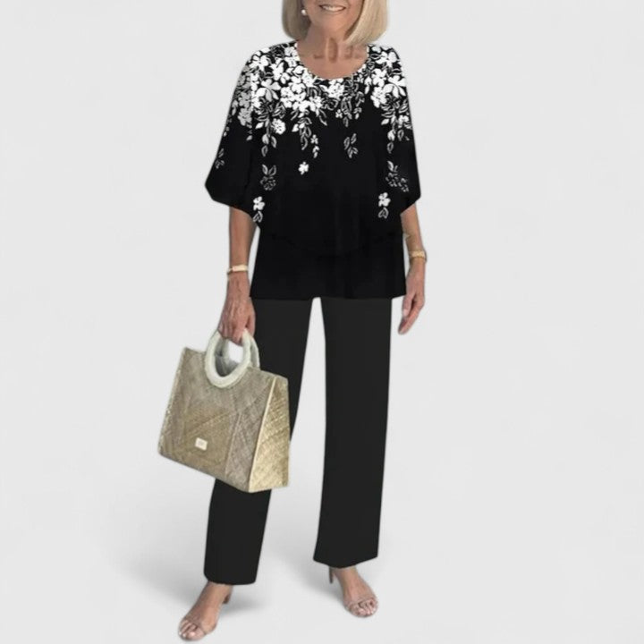 Versatile women's two-piece clothing set, a chic & elegant option for any event.