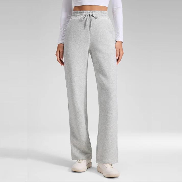 Fashionable high waist wide leg pants for women, perfect for casual and lounge wear