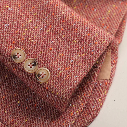 Women's elegant wool blend tweed blazer jacket, a chic and professional outerwear staple with a tailored look