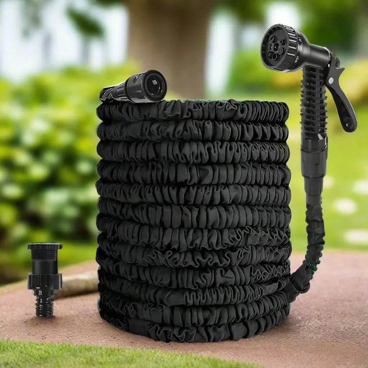 Flexible garden hose for yard care & watering. Kink-free, lightweight, and expandable, making tasks simple.