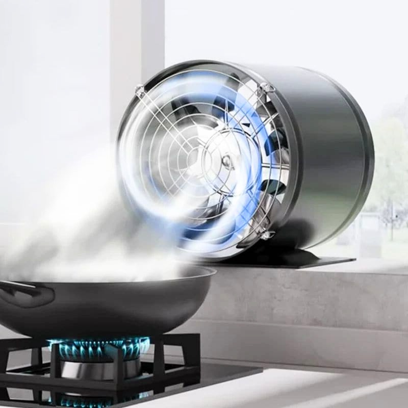 Quiet home & office vent fan for fresh air. Improves airflow, air quality & humidity control.