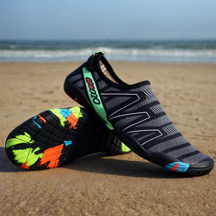 AquaFlex quick-dry unisex water shoes, perfect for beach, swimming, & outdoor sandals.