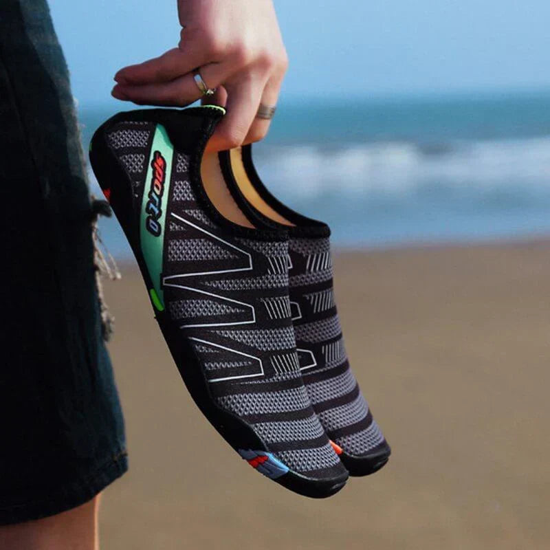 AquaFlex quick-dry unisex aqua shoes for summer adventure & watersports. Great for fishing.