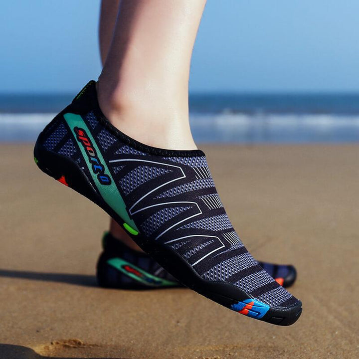 Flexible AquaFlex water shoes for ultimate comfort in water activities. Quick-dry & non-slip.
