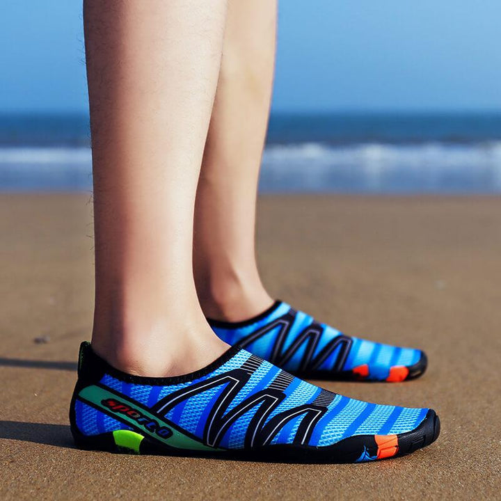 Protective AquaFlex water shoes for swimming, surfing, and exploring. Quick-dry & flexible.