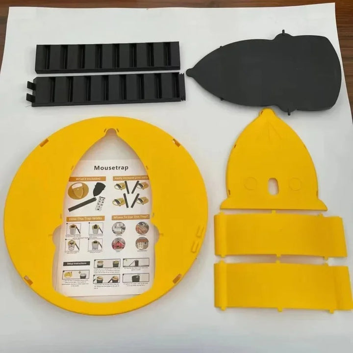 Automatic 4-Pack Bucket Lid Mouse Trap - Pest Control Solution