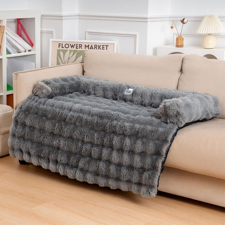 Fluffy Fuzzy Calming Dog Sofa Protector Mat - Lexians
