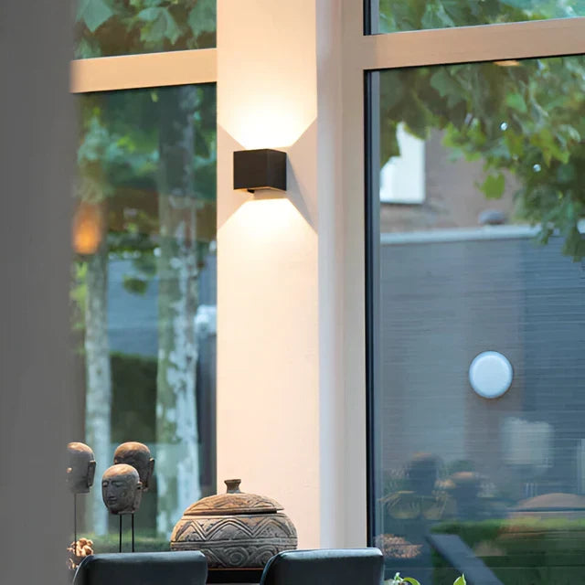 Modern LED wall light with motion sensor, a versatile cordless lamp for home decor, suitable for indoor & outdoor areas.
