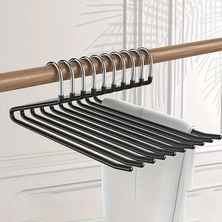 Goose Neck Z Pants Hanger for Closet Organization - 10pcs Set - Lexians